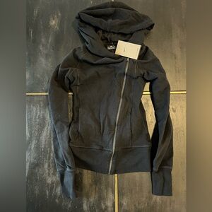 Nike Women’s Black Asymmetrical Zip Hooded Jacket